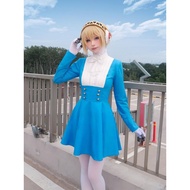 Supermarket Taiwan Straight Out [Pre] Fluffy fuwafuwa Persona 3 Aegis Blue Small Dress cosplay