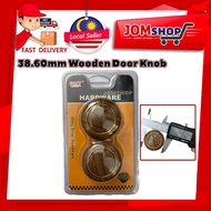 One Pcs 38.6mm Brown/ Oak Round Door Knob Handle  Handles Drawer Knobs Cabinet Pulls Cupboard Handles Knobs