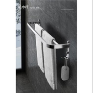 Clothes Drying Rack Towel Hanging Width 12 cm Length 57 No Need To Drill Holes In The Wall E001