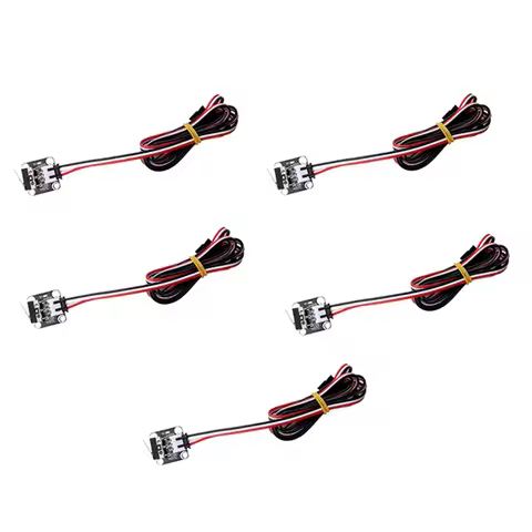 5PCS End Stop Limit Switch 3Pin Micro-Type Switch Horizontal Limit Switches 3D Printer Parts Easy In