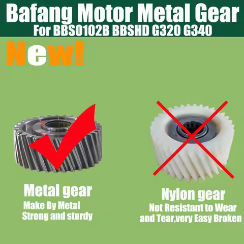 Steel Gear for Bafang BBS01B BBS02B BBSHD G320 G340 Mid-motor Upgrade Version Metal Gear Long Life B
