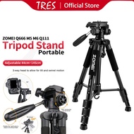Zomei Black Edition Portable tripod  Q666 M5 M6 Q111 Multilevel Aluminum Alloy Video Cam Smartphone 