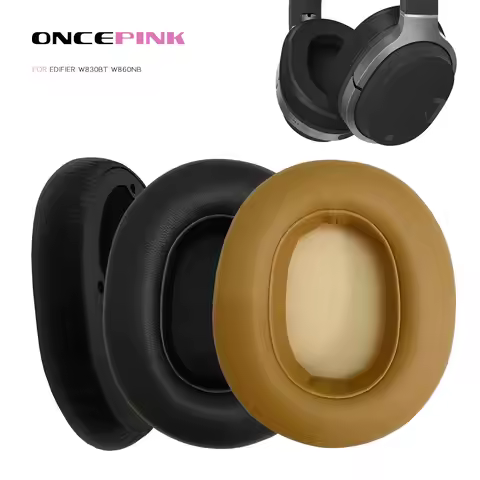 Oncepink Replacement Ear Pads for EDIFIER W830BT W860NB Headphone Cushion Earmuffs Earpads Headband 