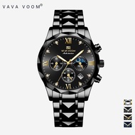 VAVA VOOM 2741 Jam Tangan Pria krono aktif 100% ori elegan bisnis garansi kasual analog watch quartz