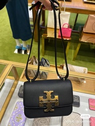[With box] New Tory Burch crossbody bag, made of PU ultra soft lychee grain fabric, customized with oversized hardware, water wash label inside, complete inner microphone, zippered hidden bag