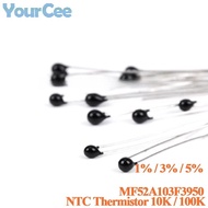 100pcs/50pcs Thermistor NTC MF52 103 3950 10K 100K B Value 3950k 5% 3% MF52A103H3950 Thermal Resisto