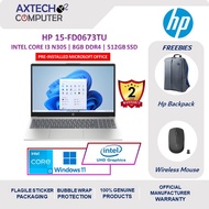 HP 15-fd0673TU 15.6" FHD Laptop Natural Silver ( i3-N305, 8GB, 512GB SSD, Intel, W11P, HS+M365 )