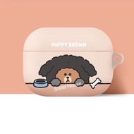 (包郵) 🇰🇷 LINE Friends Puppy Brown Airpods Pro Case 熊大耳機殼