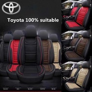 2021 High quality upgrade four-season universal model Toyota car seat cover leather Corolla Camry Vios Altis Avanza Vellfire Innova Hilux Sienta CHR RAIZE RAV4 car Seat Protector Covers