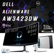 Alienware AW3423DW QD OLED 34 Inch WQHD (3440x1440) 21:9 1800R Curved Gaming Monitor, 175Hz, 0.1ms, NVIDIA G-SYNC Ultimate, 99.3% DCI-P3, HDR400, DisplayPort, 2x HDMI, 5x USB, 3 Year Warranty