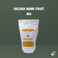 GOLDEN MONK FRUIT SWEETENER 1KG [HALAL CERTIFIED] | KETO [ERYTHRITOL GOLDEN MONK FRUIT BLEND]