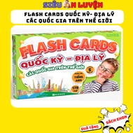 Book - Set of Bilingual Learning Cards National Flags, Geography of 178 Countries Around the World -