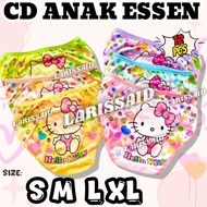 12 PCS CHARACTER MOTIF GIRLS' UNDERWEAR AGES 1 - 8 YEARS ESSEN CHARACTER CHILDREN'S CD/