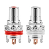 【Lowest Prices Online】 Hifi 8 Pcs Rca Female Socket Chassis Cmc Connector Pure Copper Jack 32mm Copp