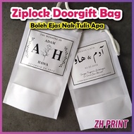 Set Ziplock Doorgift Bag , Goodies Bag ,  Wedding , Aqiqah , Majlis , Gift Bag , Plastic Bag