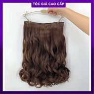 45cm wavy clip-in wig [NEW MODEL] turns short hair into thick, long hair in 5 seconds - Extremely ea