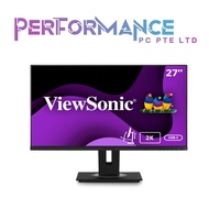 ViewSonic VG2756-2K 27 Inch IPS 1440p Docking Monitor with Integrated USB 3.2 (3 YEARS WARRANTY BY K