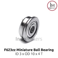 F623ZZ Flanged Miniature Ball Bearing 3x10x4