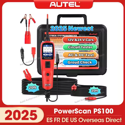 Autel PowerScan PS100 Automotive Circuit Tester, Universal 12V 24V Automotive Power Circuit Probe Ki