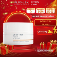 Kem dưỡng da ban đêm Forever Young Repairing Floslek Night Cream CHRISTINA bổ sung Collagen chống lã