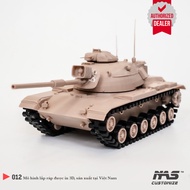 [NAS] American tank model toy M60A1 Patton, Military assembly model of 1/48 scale tank assembly