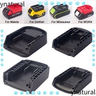 YNATURAL Battery Connector, ABS Durable DIY Adapter, Portable Holder Base for Makita/DeWalt/WORX/Mil