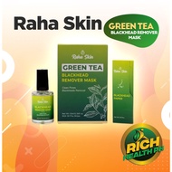 RAHA SKIN GREEN TEA BLACKHEAD REMOVER MASK 10mL with 50pcs Strips [Clean Pores, Blackhead Removal]