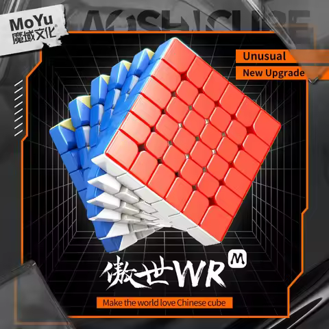 Moyu Aoshi WRM 6X6X6 Magnetic Magic Speed Cube Stickerless Professional Fidget Toys Aoshi WR M Cubo 