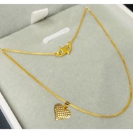 Gold 916 Plated Indian Jewellery Indian Jewellery Set Pawnable Couple Necklaces Birthday Gift for Wo