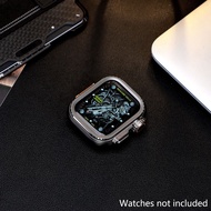 เคสสำหรับ Apple Watch กันชนโลหะปลอกคอกันสุนัขเลียกันรอยขนาด45มม. 44มม. สำหรับ IWatch Series 9 8 7 6