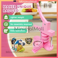 100PCS Button Badge Maker Machine 58mm Mold DIY Badge Pin Maker Machine Kit with Badge Parts/Pic/Cir