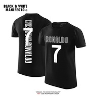Juventus Cristiano Ronaldo cr7 Short Sleeve T-Shirt Real Madrid Jersey No.7 Football Commemorative F