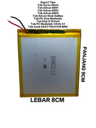 Baterai Tablet Universal Tab Zyrex 8inch Tab Advan 8001 Tab Advan 8002 Tab Advan 8003 Tab Advan Gt