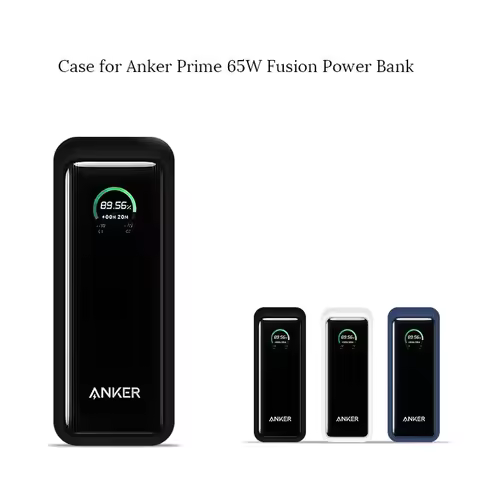 Case for Anker Prime 65W Fusion Power Bank Shockproof Soft Silicone Protective Portable Charger Cove