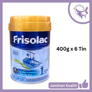 READY STOCK Frisolac Step 1 (0-6 Months) 2.4kg (400g x 6) Formulated Milk Powder (EXP 12/2025)