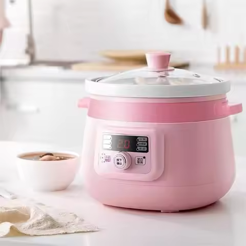 OEM Cheap Baby Slow Cooker Electric Crock Pot Stew Pot Slow Cooker With Ceramic Liner 110V 220V Auto