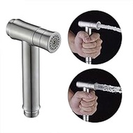 YWAWJ Toilet Spray Gun, Stainless Steel Pressurized Cloth Diaper Sprayer for Toilet Handheld Bidet Sprayer Toilet Bidet Sprayer Kit,for Bathroom Hygiene Clean