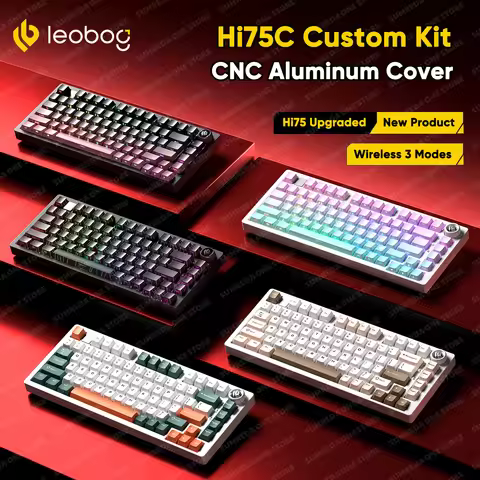 LEOBOG Hi75C Pro Hi75 Sugar65 Custom Mechanical Keyboard Aluminum Kits Hot Swap Wired Gaming Keyboar