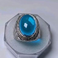 Aquamarine gemstone ring alpacaRing