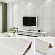 wallpaper foam kayu polos putih