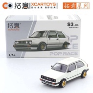 XCARTOYS POP RACE 1/64 GTI กอล์ฟ2ชุดของเล่นของขวัญคริสต์มาสเด็กสำหรับโชว์รถโมเดลเหล็กมอเตอร์รถยนต์อั