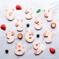Steamed Bread Icing Cutting Die Biscuit 10-Piece Set Number All-Match Children Piglet New Cartoon Di