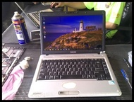 TERBARU! Laptop Toshiba L510 normal second, ram 3 gb ssd adata 120 gb