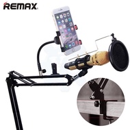 🍒 Microphone Remax CK100 Karaoke Studio Set Microphone Stand BM800 Live Streaming Condenser Micropho