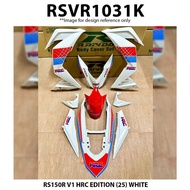 Rapido Cover Set Honda RS150R V1 HRC EDITION (25) White RS150 RS150 R Coverset Motor Accessories Coverset RS150R Putih