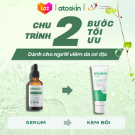 Bộ Đôi Chăm Sóc Viêm Da Cơ Địa ATOSKIN - Serum 50ML và Kem Bôi Dưỡng Ẩm 30G Hỗ Trợ Làm Dịu Viêm Da S