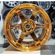 Volk Rays TE37SL [Orange Chrome] Sport Rim 17x8JJ ET35 (4x114.3)