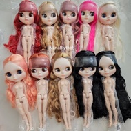 Blythe Doll 4-Color Eyes white skin Height 30 cm. Beautiful Hair Heat Resistant ️ Can Order Sleep-Ey