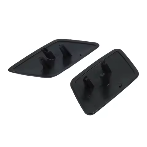 2pcs Front Bumper Headlight Washer Nozzle Cover Cap For Skoda Octavia Mk2 1Z0955109 / 1Z0955110 Blac