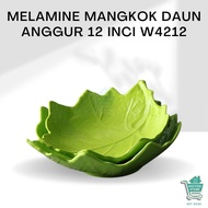 TOPTON Premium Melamine Grape Leaf Bowl 12 Inch W4212 Grape Leaf Bowl Grape Leaf Motif Bowl Grape Le